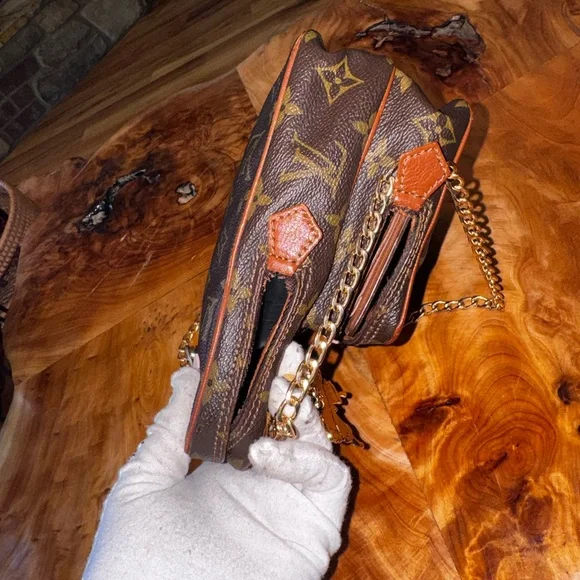 Louis vuitton amazon mini crossbody bag repurposed vintage - Picture 7 of 16